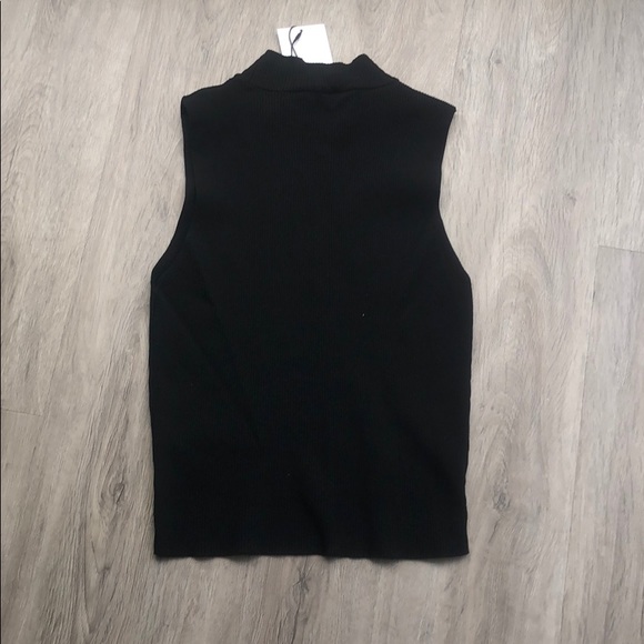 NWT Stretchy black sleeveless top - Picture 5 of 6